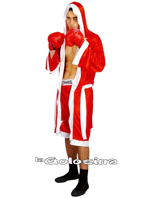 Disfraz de Boxeador Rojo para hombre : : Juguetes y juegos